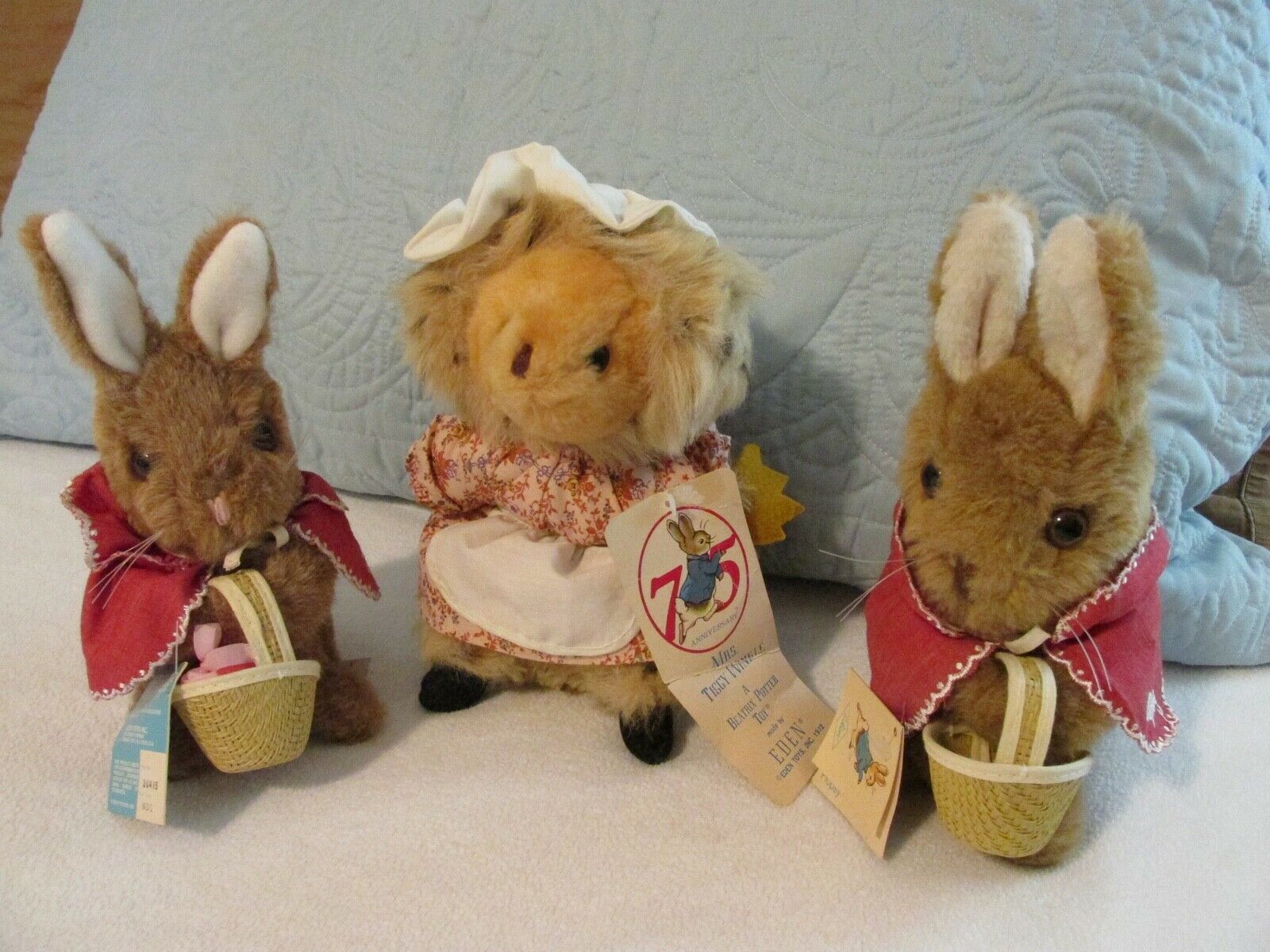 Flopsy & Mopsy & Mrs. Tiggy Winkle Beatrix Potter Toys By Eden