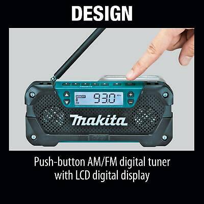 Makita Rm02 New 12v Max Cxt Li-ion Cordless Compact Job Site Radio Tool Only